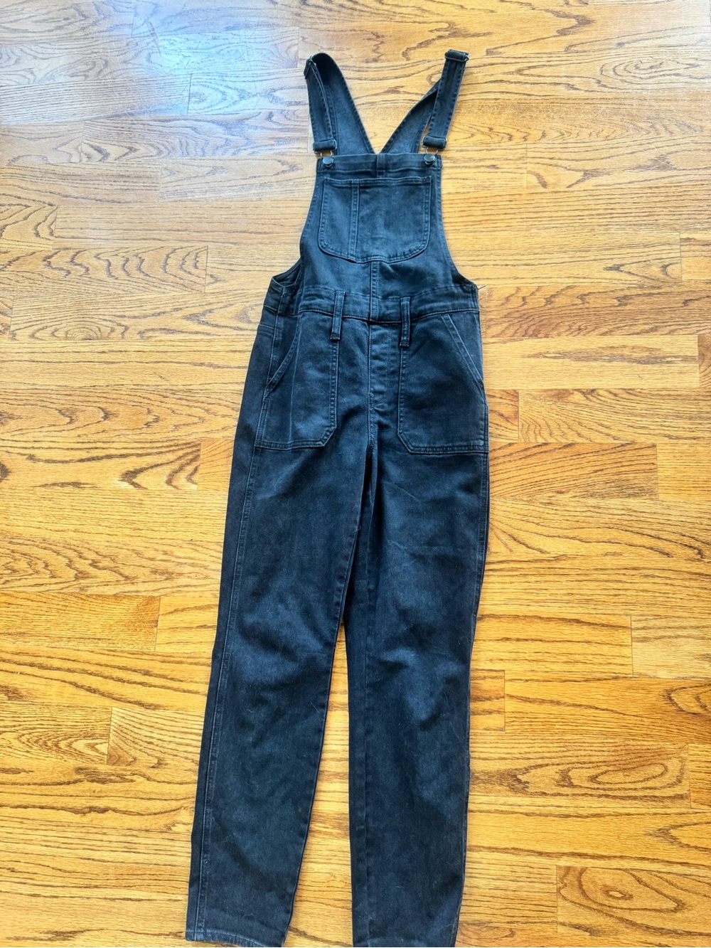 Madewell Black Denim Overalls